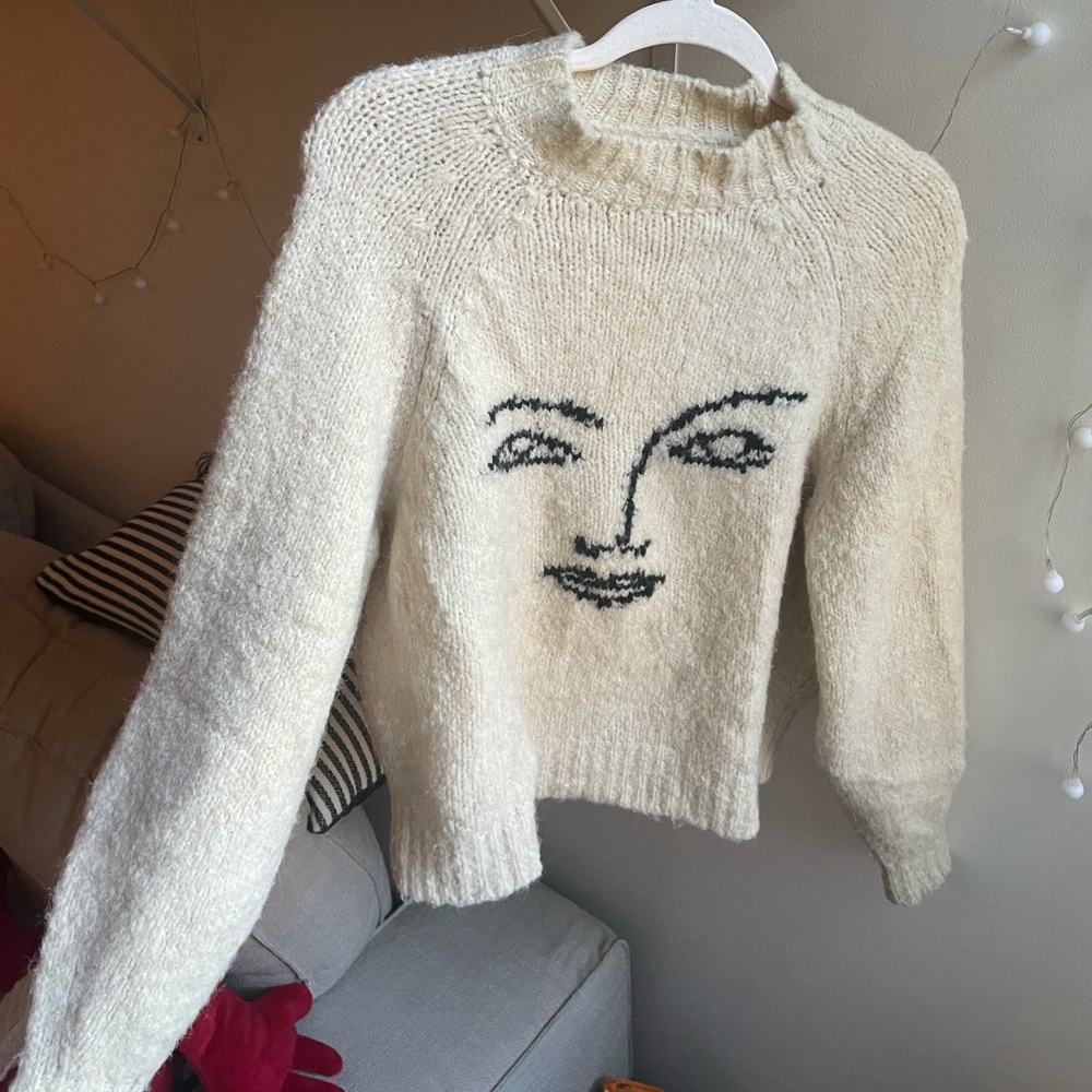 Paloma Wool 100% Wool Porto face sweater. Worn a few times in perfect condition.